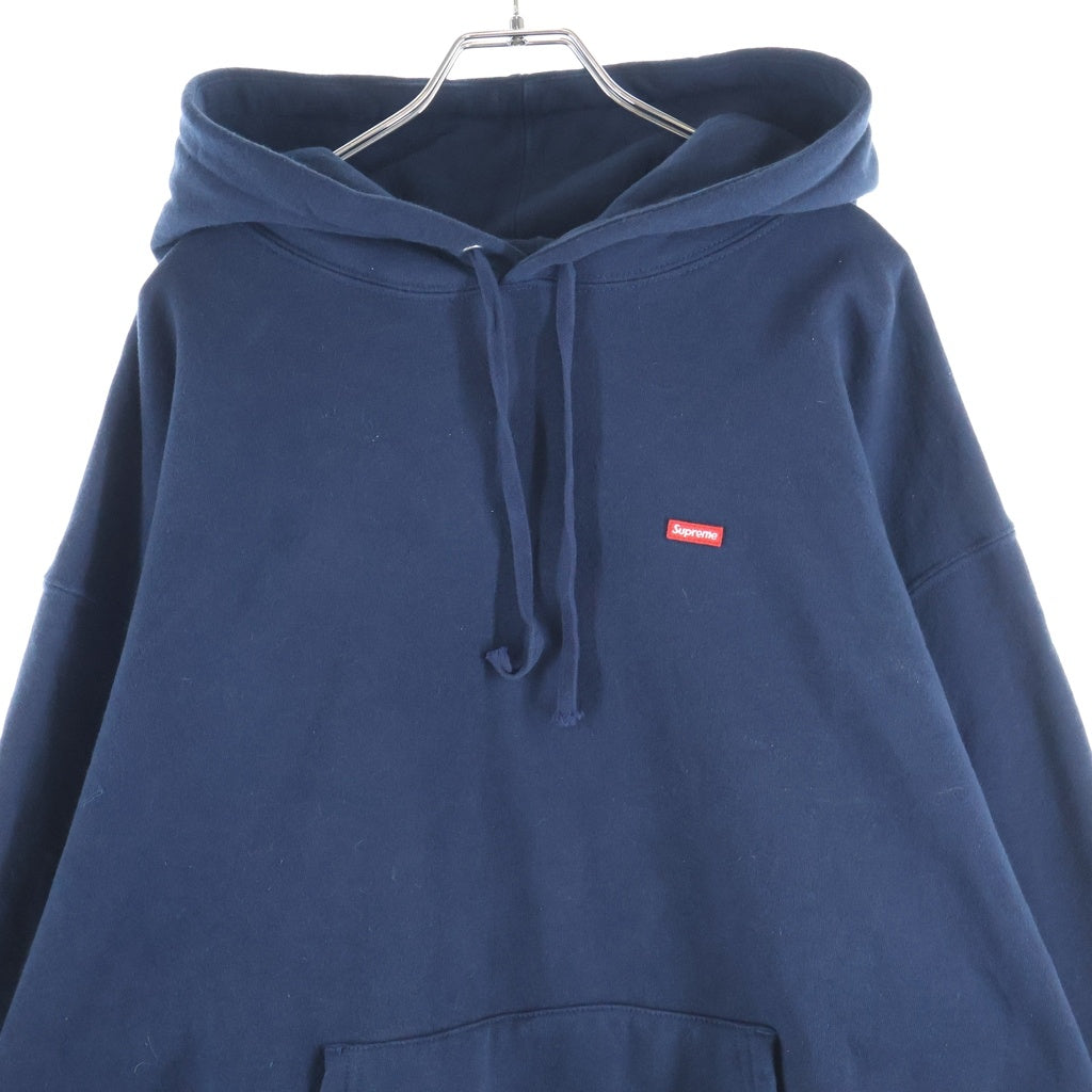SUPREME(シュプリーム) 24AW Small Box Hooded Sweatshirt スモール ボックス フーディー スウェットシャツ フロントロゴ プルオーバーパーカー ネイビー