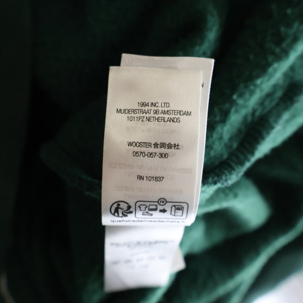 SUPREME(シュプリーム) 24AW Satin Applique Hooded Sweatshirt サテン アップリケ フーディー スウェットシャツ バックロゴ刺繍 プルオーバーパーカー グリーン