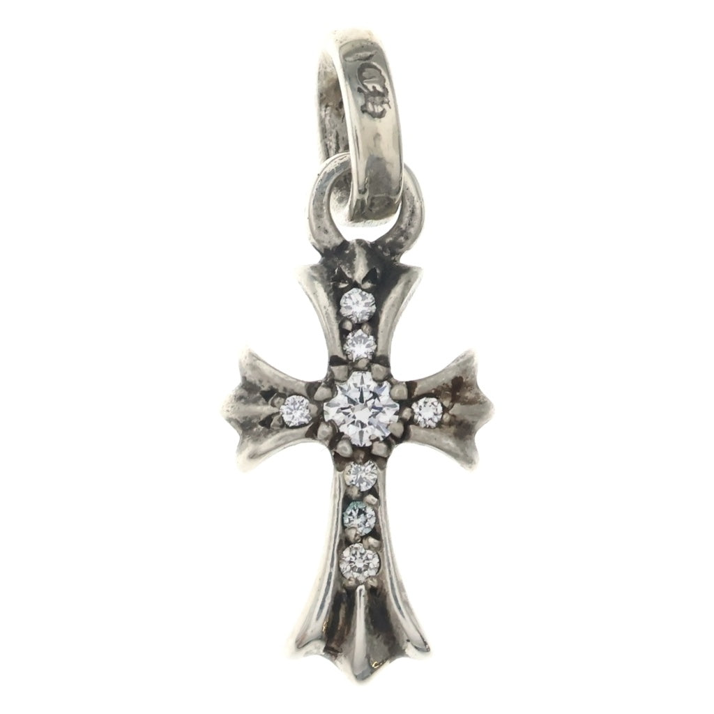 CHROME HEARTS(クロムハーツ) CRS BBYFAT P DMND ベイビーファットクロス PAVEダイヤ ペンダントトップ シルバーBCA234