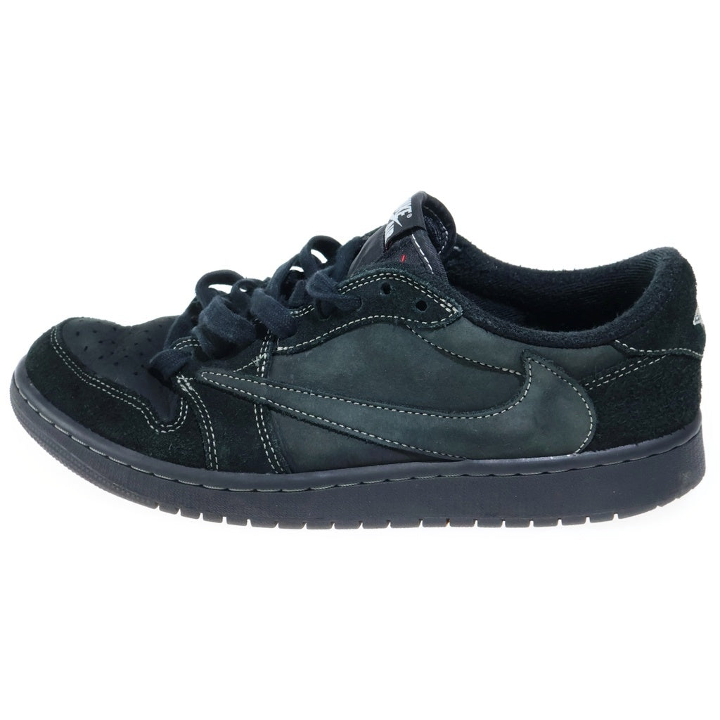 NIKE(ナイキ) TRAVIS SCOTT AIR JORDAN 1 LOW OG SP BLACK PHANTOM トラヴィススコット エアジョーダン ブラックファントム ローカットスニーカー ブラック US9.5/27.5cm DM7866-001