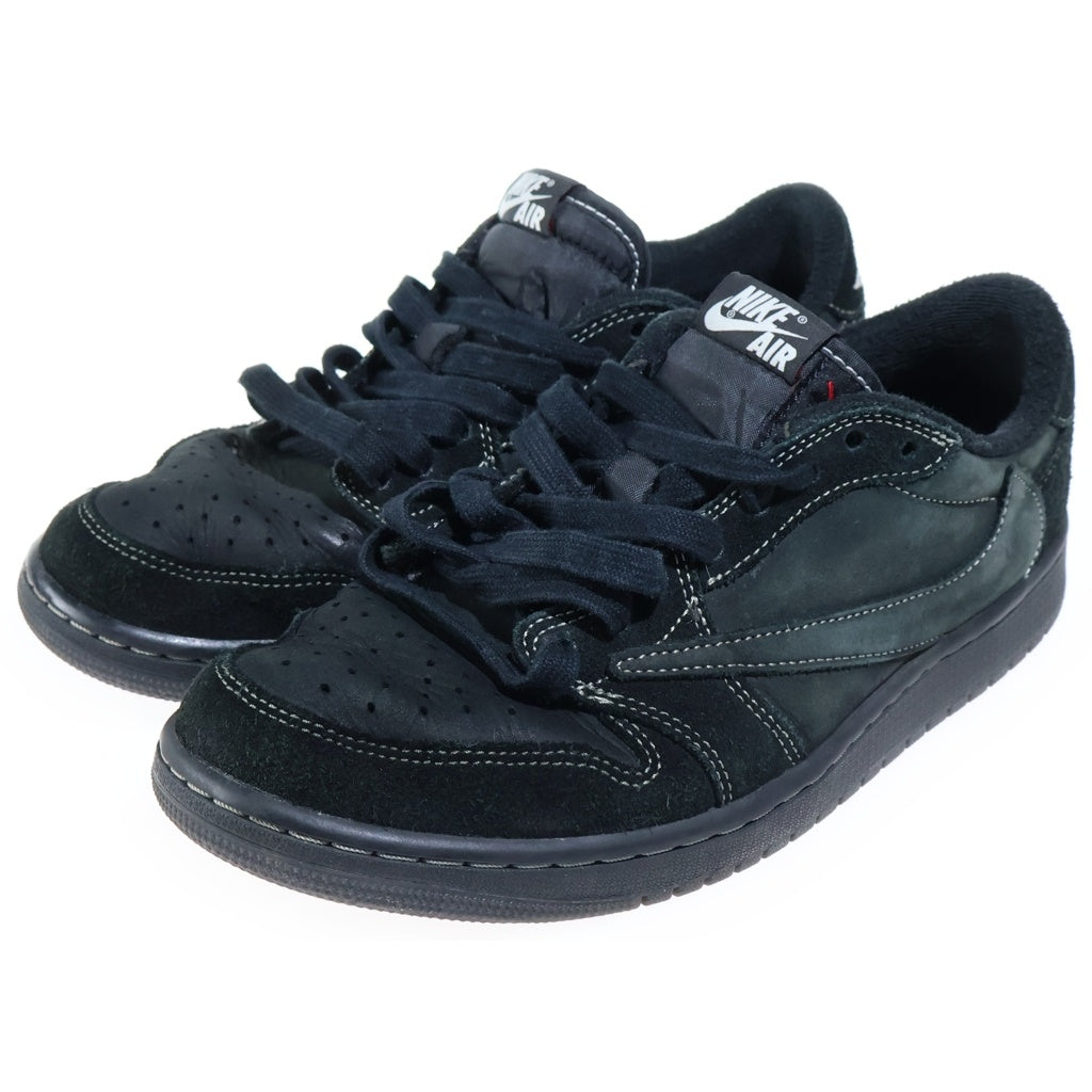 NIKE(ナイキ) TRAVIS SCOTT AIR JORDAN 1 LOW OG SP BLACK PHANTOM トラヴィススコット エアジョーダン ブラックファントム ローカットスニーカー ブラック US9.5/27.5cm DM7866-001