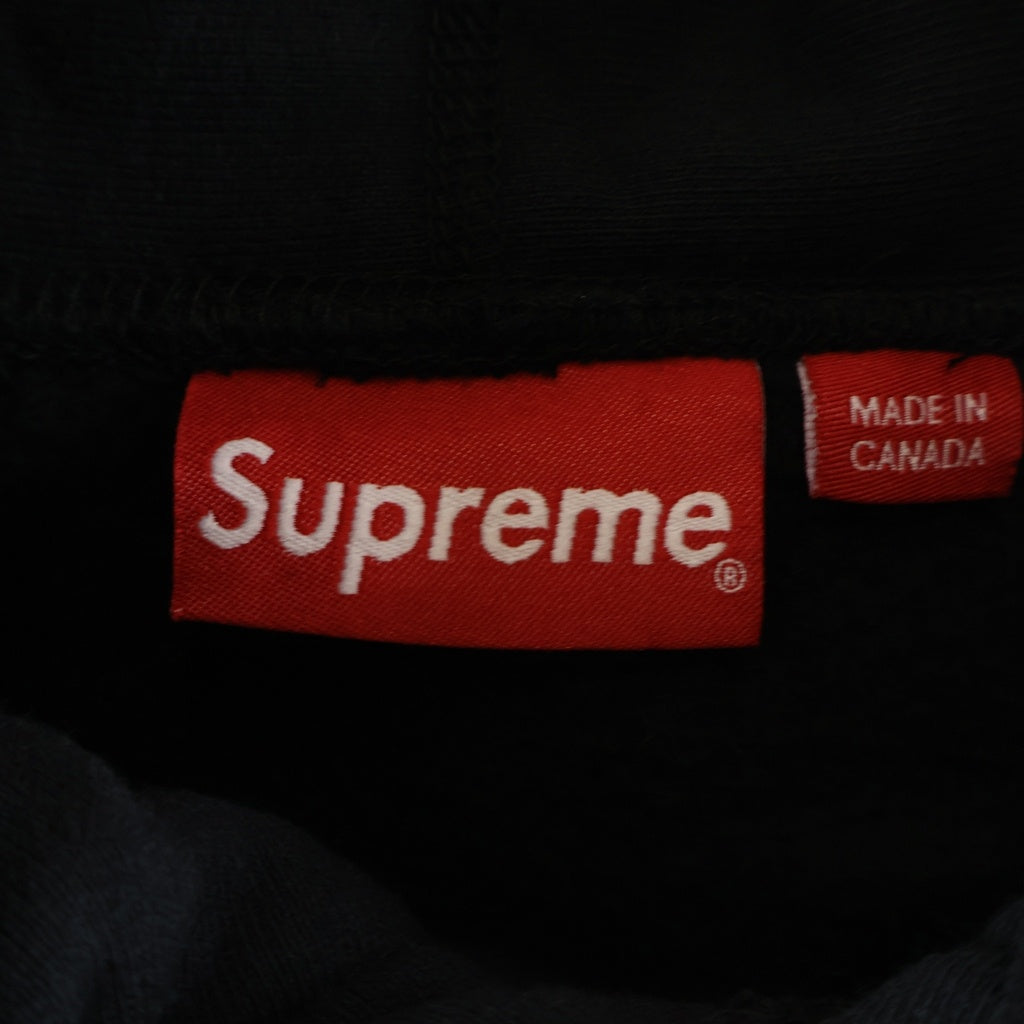 SUPREME(シュプリーム) 19SS ×Swarovski Box Logo Hooded Sweeatshirt スワロフスキー ラインストーン ボックスロゴデザイン フーデッド プルオーバー スウェット パーカー ブラック