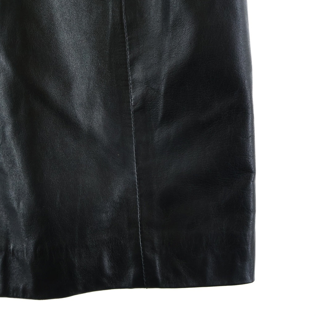JIL SANDER(ジルサンダー) Leather Dress レザードレス 長袖ワンピース バックジップ ブラック 269984 654070 562501 レディース