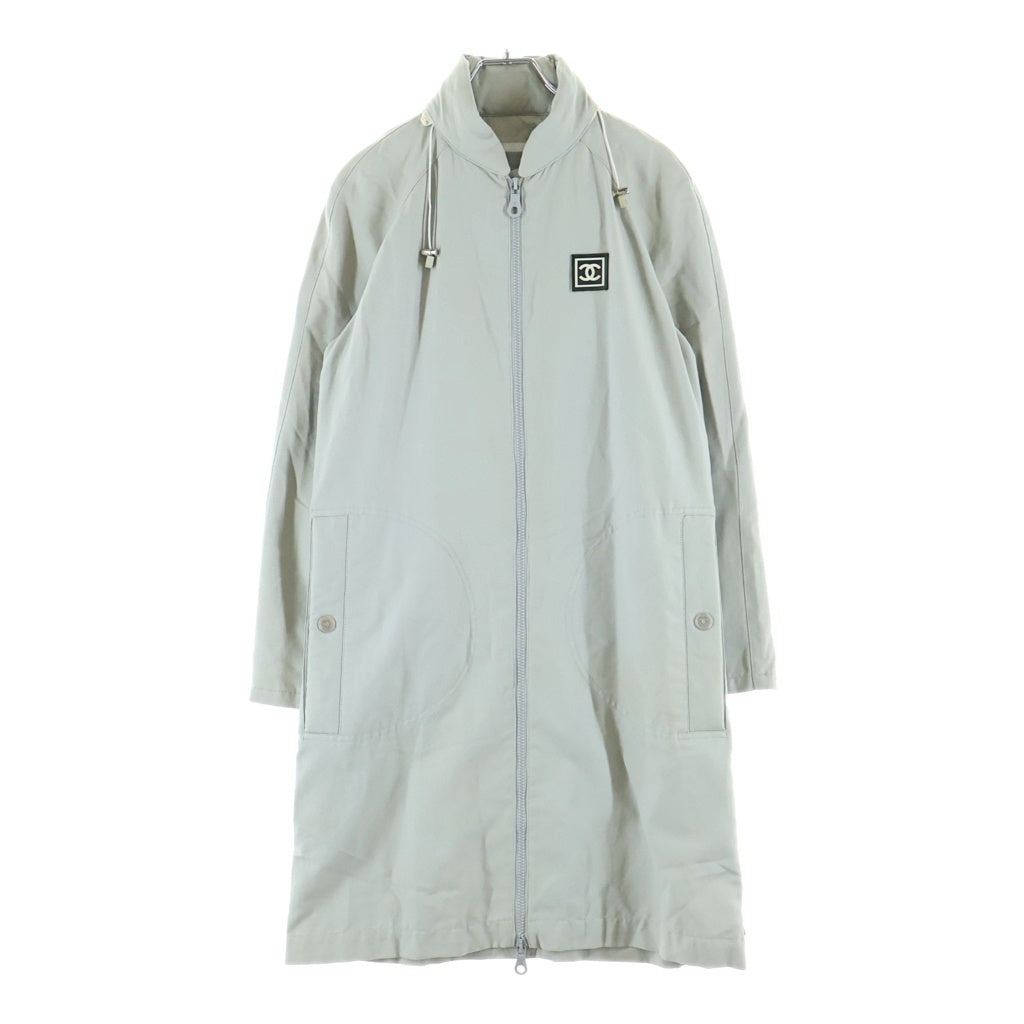 CHANEL(シャネル) スポーツライン ココボタン ロングジップコート ライトグレー #38 P17551W02768 レディース
