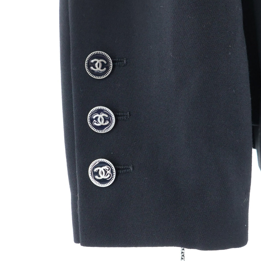 CHANEL(シャネル) 01SS VINTAGE Pant Suit ダブルブレスト変形袖テーラードジャケット スカート セットアップ ブラック P17870V09938 レディース