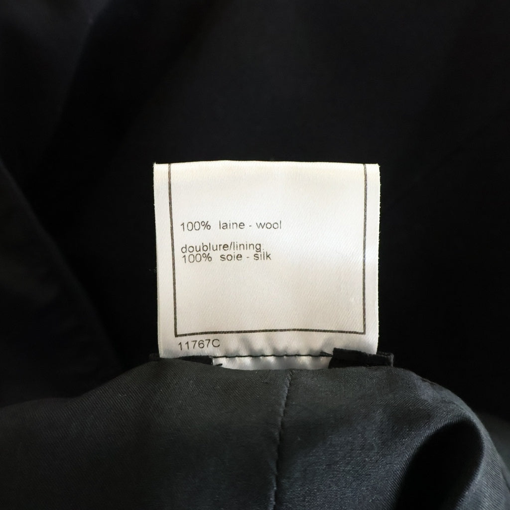 CHANEL(シャネル) 01SS VINTAGE Pant Suit ダブルブレスト変形袖テーラードジャケット スカート セットアップ ブラック P17870V09938 レディース
