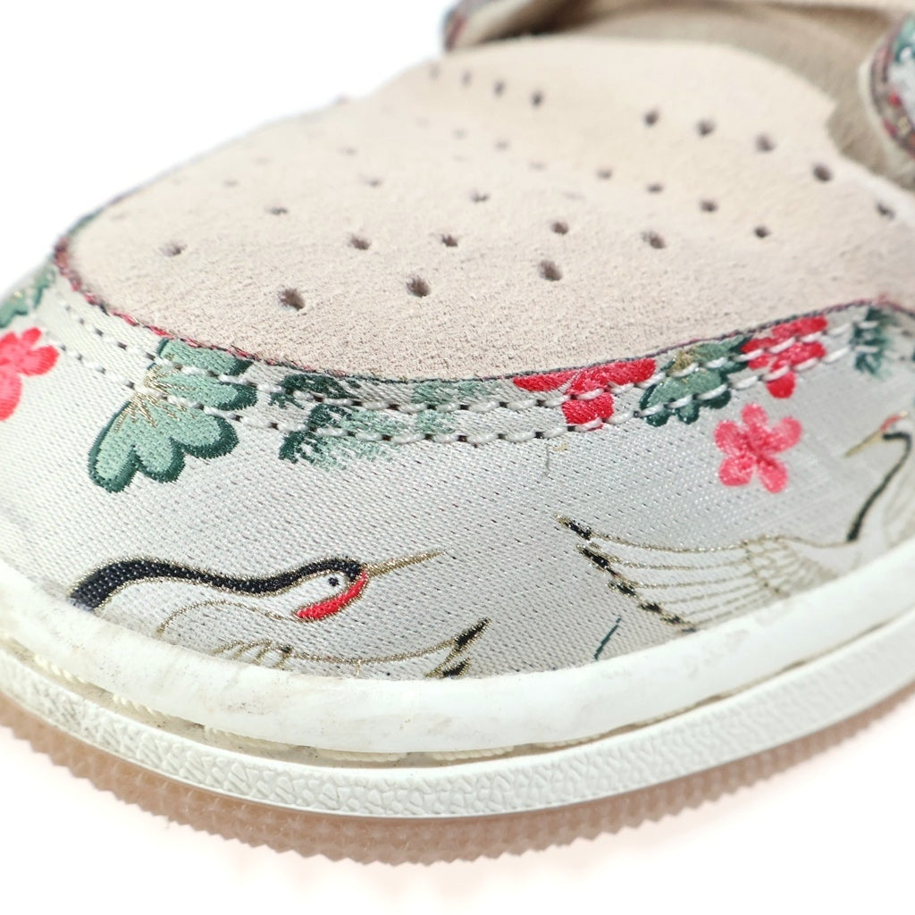 NIKE(ナイキ) ×Rui Hachimura AIR JORDAN1 RETRO LOW OG SP CRANES 八村塁 エアジョーダン1 レトロ クレインズ ローカットスニーカー ホワイト US9.5/27.5cm HV8293-100