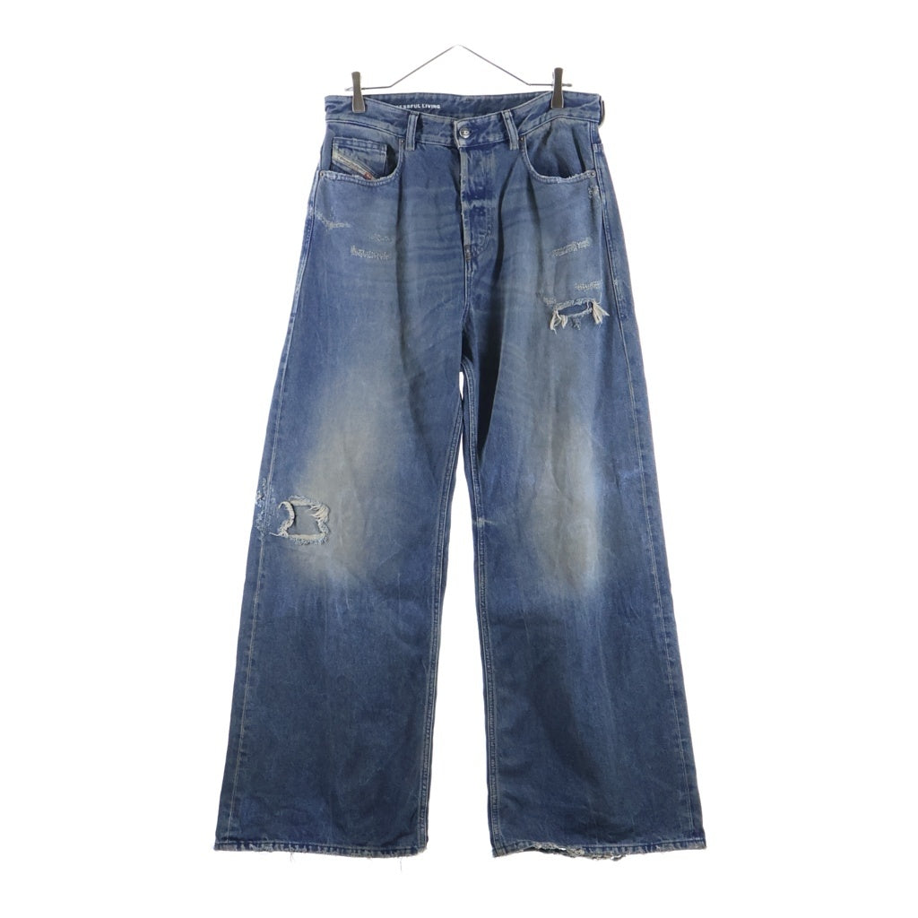 DIESEL(ディーゼル) Relaxed Jeans 1996 D-SIRE リラックス ルーズフィット ウォッシュド デニムパンツ インディゴ A06926