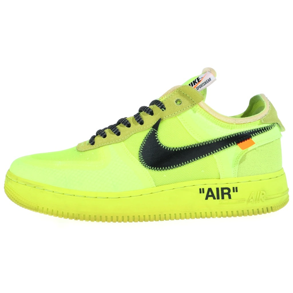 NIKE(ナイキ) ×Off-White AIR FORCE1 LOW VOLT オフホワイト エアフォース1 ボルト ローカットスニーカー イエロー US11/29cm AO4606-700
