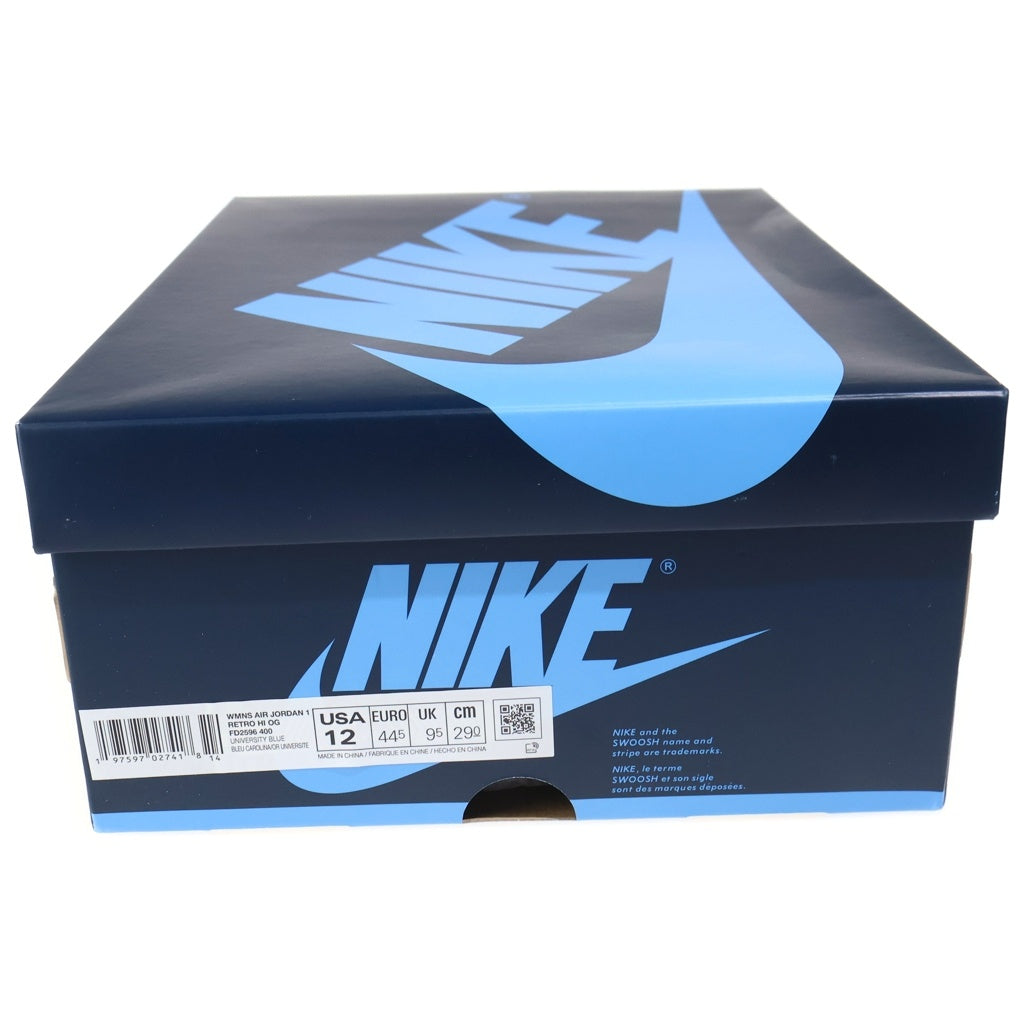 NIKE(ナイキ) WMNS AIR JORDAN1 RETRO HIGH OG FIRST IN FLIGHT ウィメンズ エアジョーダン1 ハイカットスニーカー US12/29cm FD2596-400 レディース
