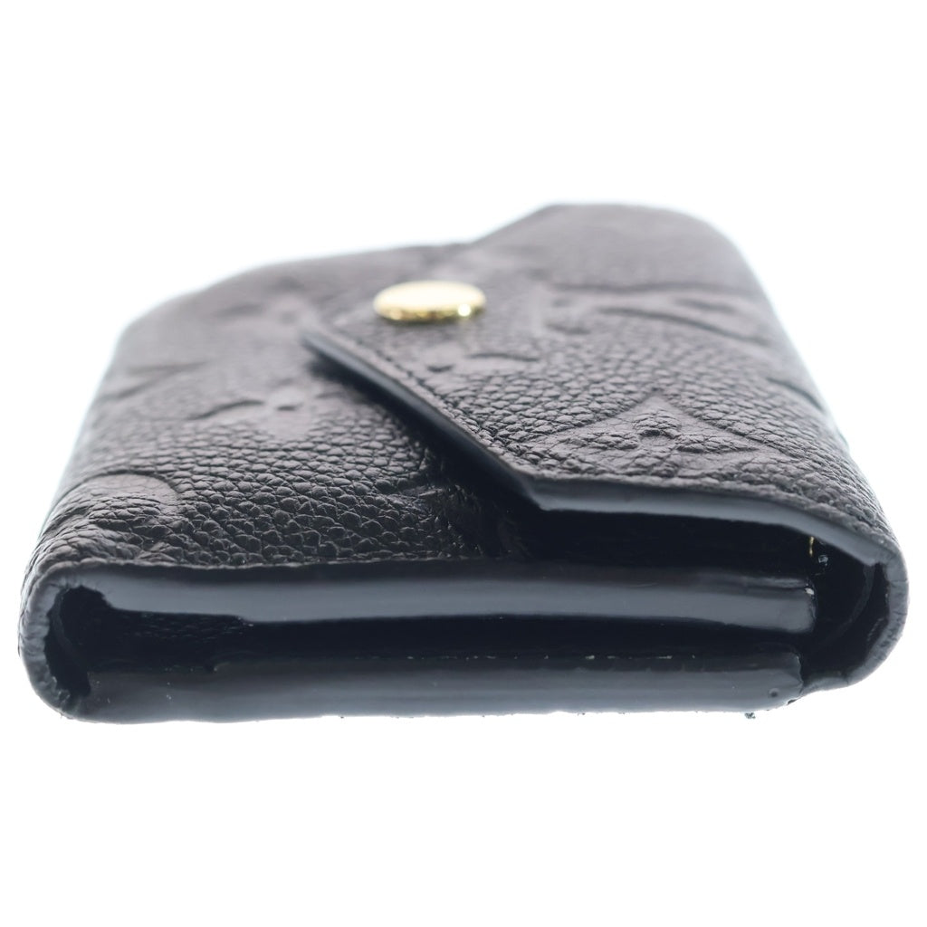 LOUIS VUITTON(ルイヴィトン) モノグラムアンプラント ポルトフォイユゾエ コンパクトウォレット 三つ折り財布 ブラック レザー M62935 ゴールド金具 レディース