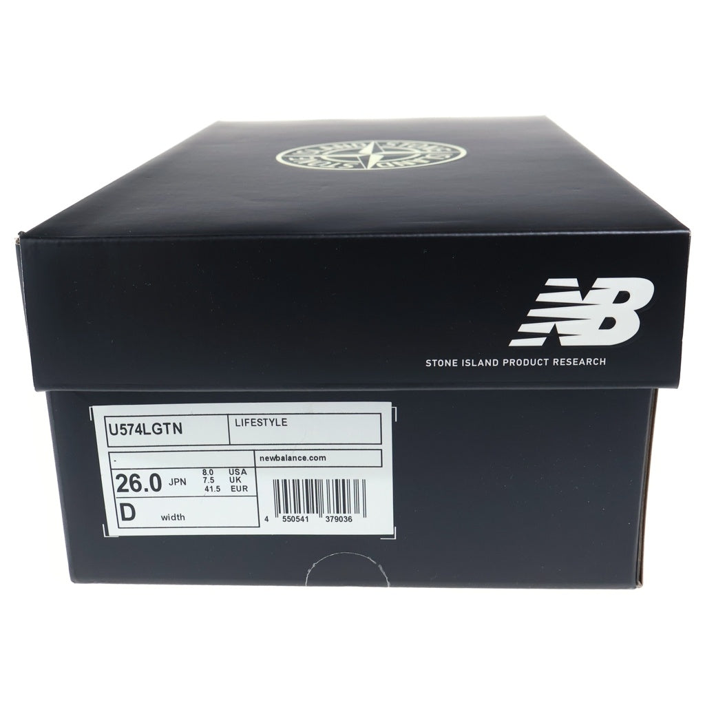 New Balance(ニューバランス) ×Stone Island 574LEGACY ストーンアイランド レガシー ブルー/イエロー US8/26cm U574LGTN