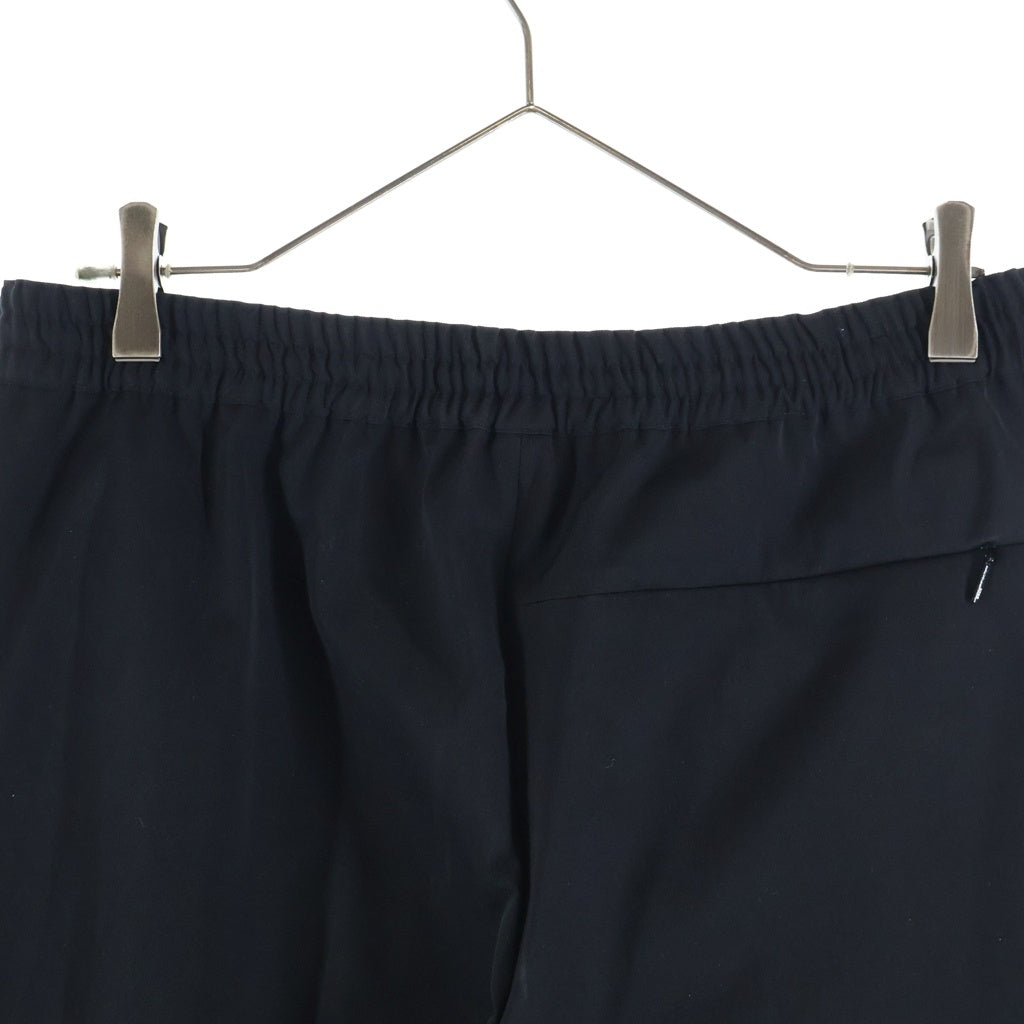 HYKE(ハイク) TASLAN WIDE LEG PANTS タスラン ワイドレッグ ロングパンツ イージーパンツ ブラック 241-13293