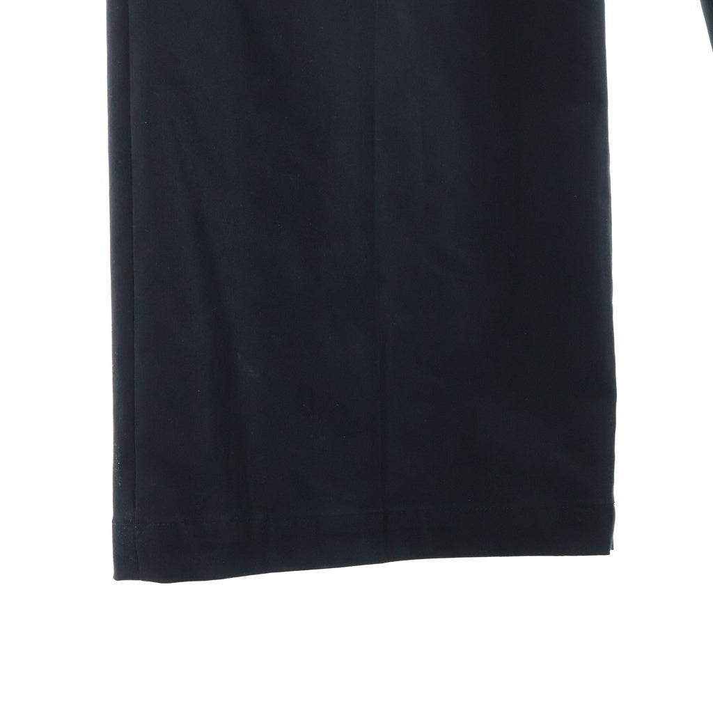 HYKE(ハイク) TASLAN WIDE LEG PANTS タスラン ワイドレッグ ロングパンツ イージーパンツ ブラック 241-13293