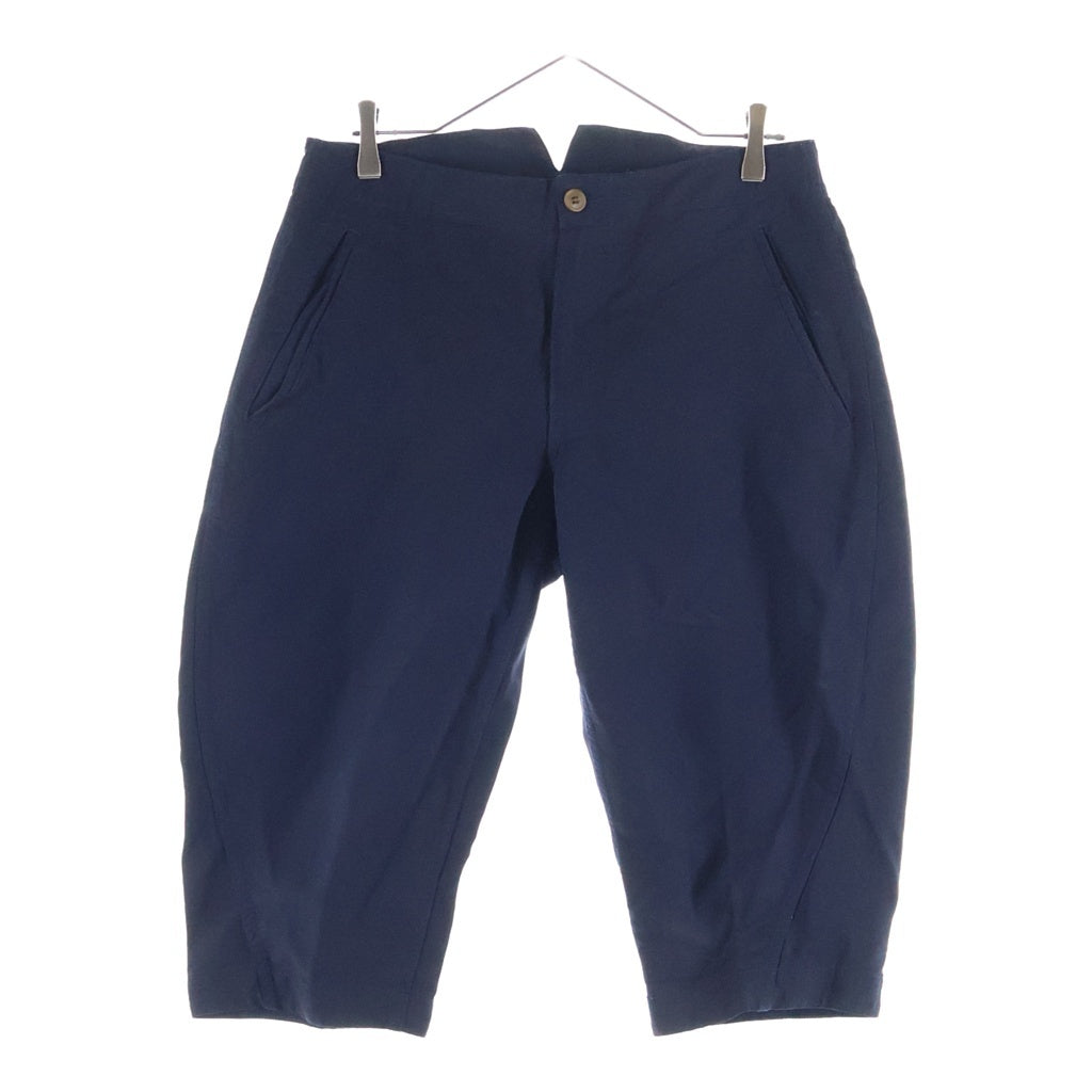 COMME des GARCONS HOMME PLUS(コムデギャルソンオムプリュス) 13AW ツリーオブユース期 ジップフライ ポリエステル縮絨 七分丈 ショートパンツ ショーツ ブラック PL-P021