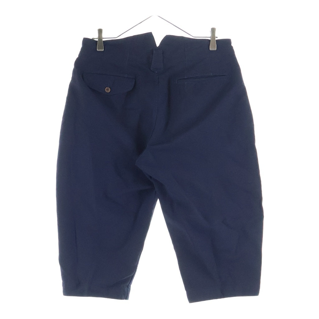 COMME des GARCONS HOMME PLUS(コムデギャルソンオムプリュス) 13AW ツリーオブユース期 ジップフライ ポリエステル縮絨 七分丈 ショートパンツ ショーツ ブラック PL-P021
