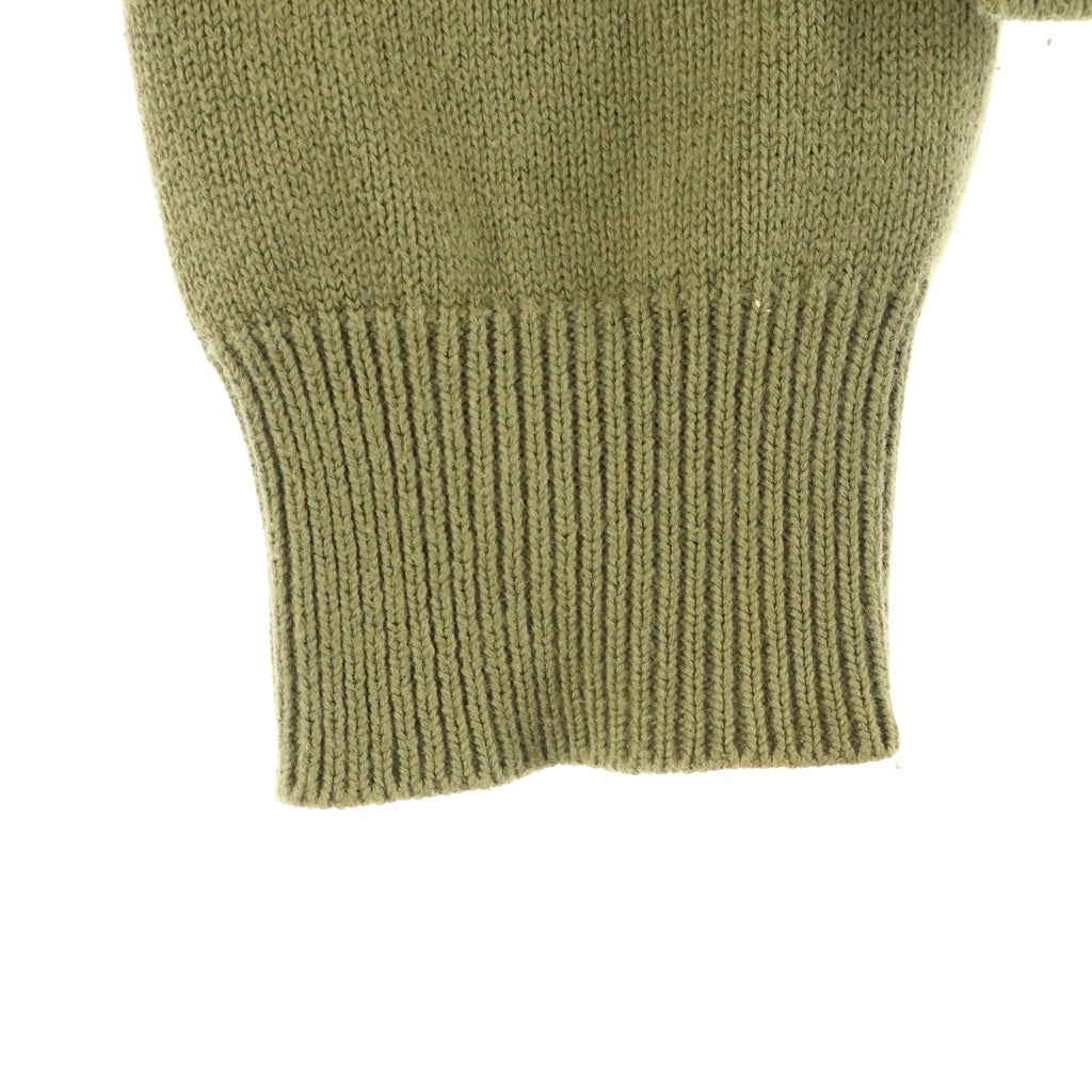 COMME des GARCONS HOMME PLUS(コムデギャルソンオムプリュス) マルチポケット クルーネック ニット コットンセーター プルオーバーパーカー カーキ PO-N019