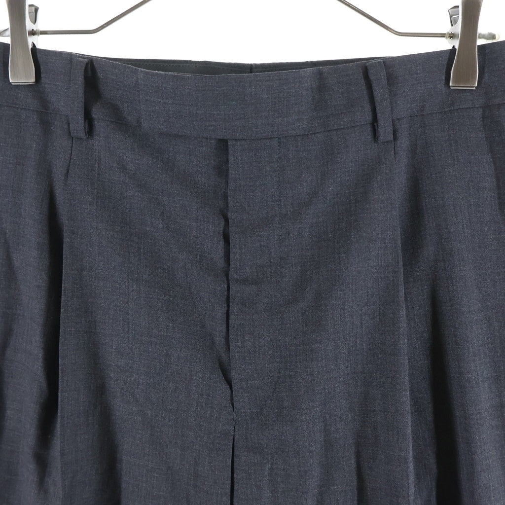 AURALEE(オーラリー) 23SS SUPER FINE TROPICAL WOOL SLACKS スーパーファイントロピカル ジップフライ ウール スラックス ロングパンツ グレー A23SP04WT