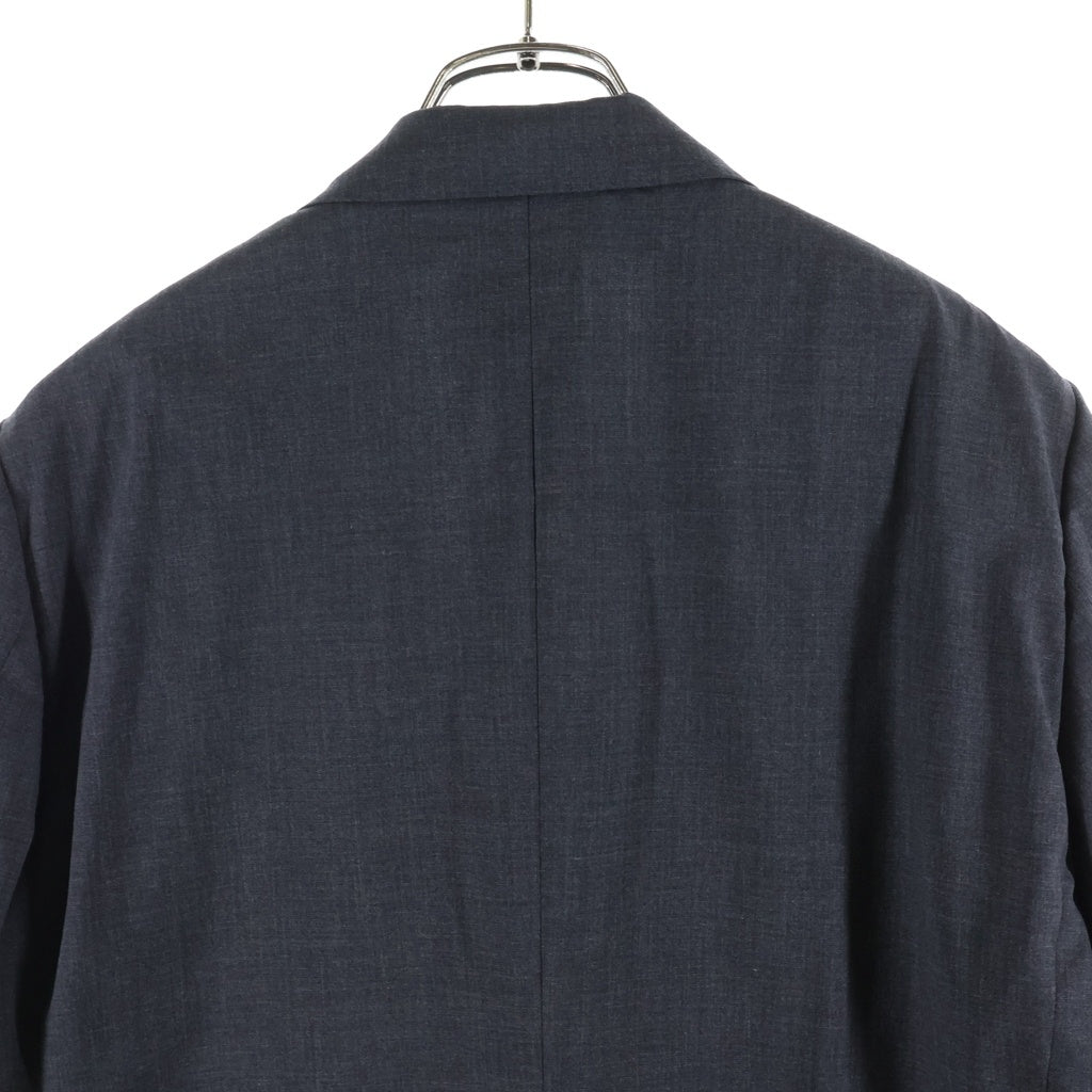 AURALEE(オーラリー) 23SS SUPER FINE TROPICAL WOOL JACKET スーパーファイントロピカル ボタンフライ テーラードジャケット グレー A23SJ02WT