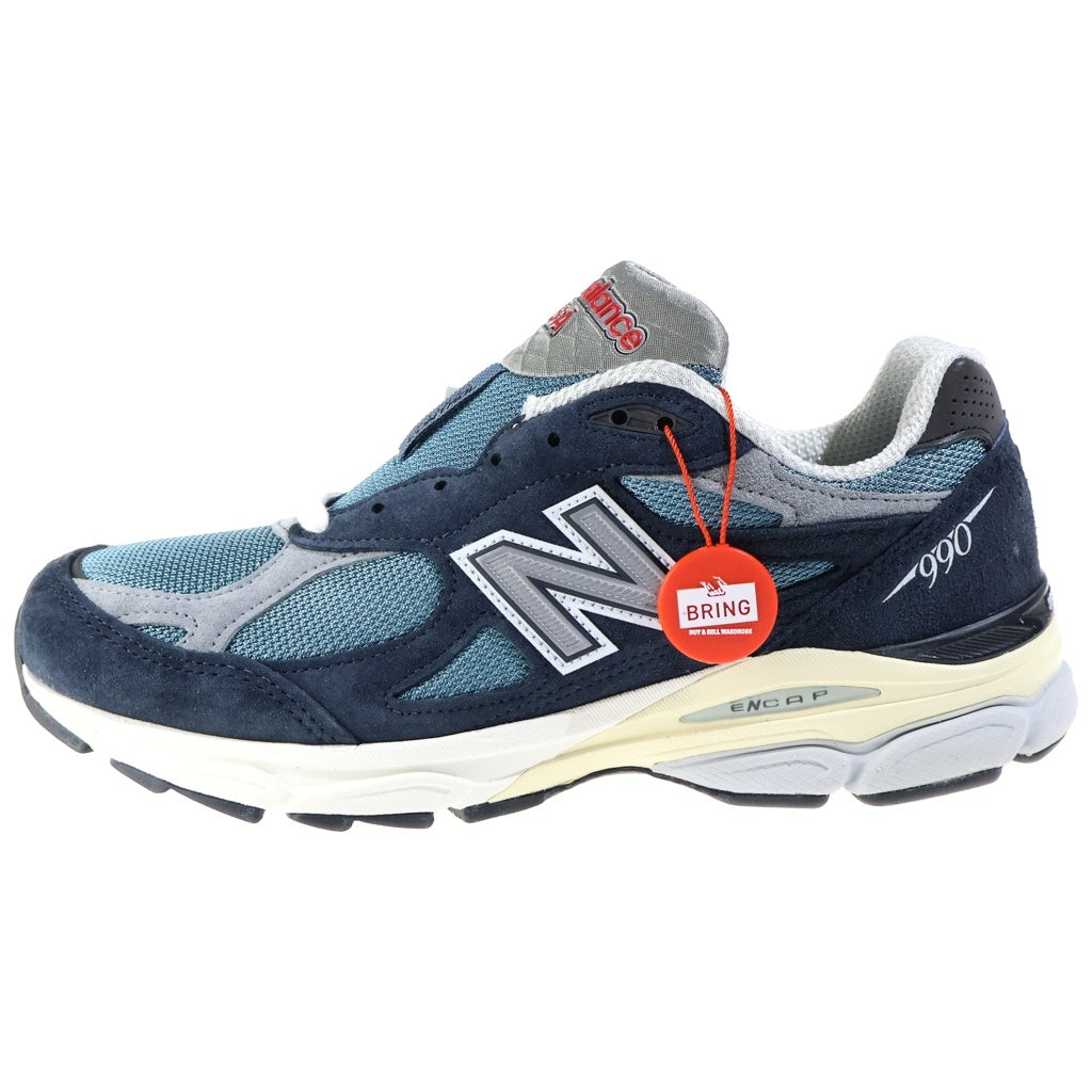 New Balance(ニューバランス) M990TE3 990V3 メッシュ ローカットスニーカー ネイビー US9/27cm