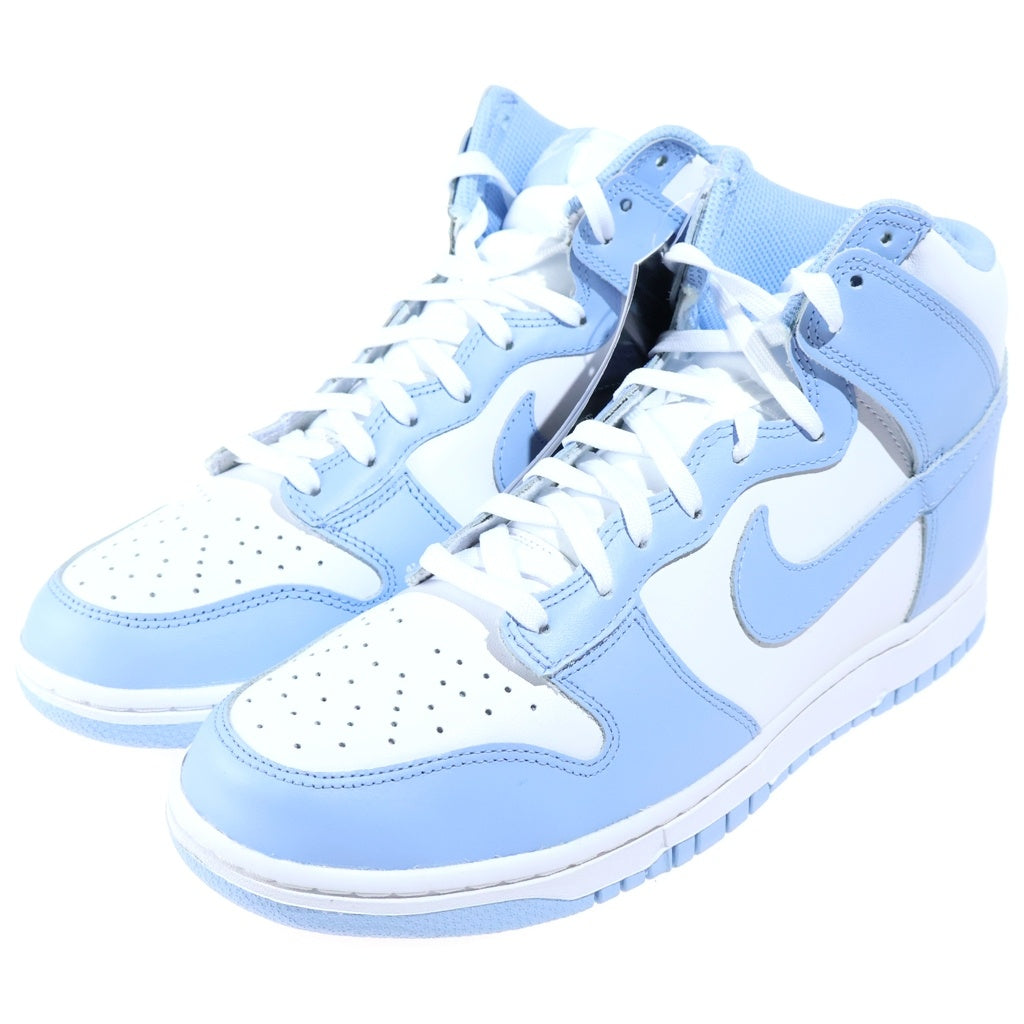 NIKE(ナイキ) WMNS DUNK HIGH ALUMINIUM ウィメンズ ダンク アルミニウム ハイカットスニーカー ホワイト/ブルー US10.5/27.5cm DD1869-107 レディース