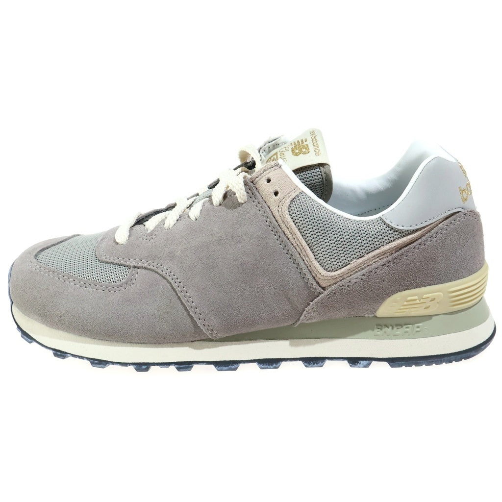 New Balance(ニューバランス) スウェードレザー メッシュ ローカットスニーカー グレー US8.5/26.5cm U574GDY