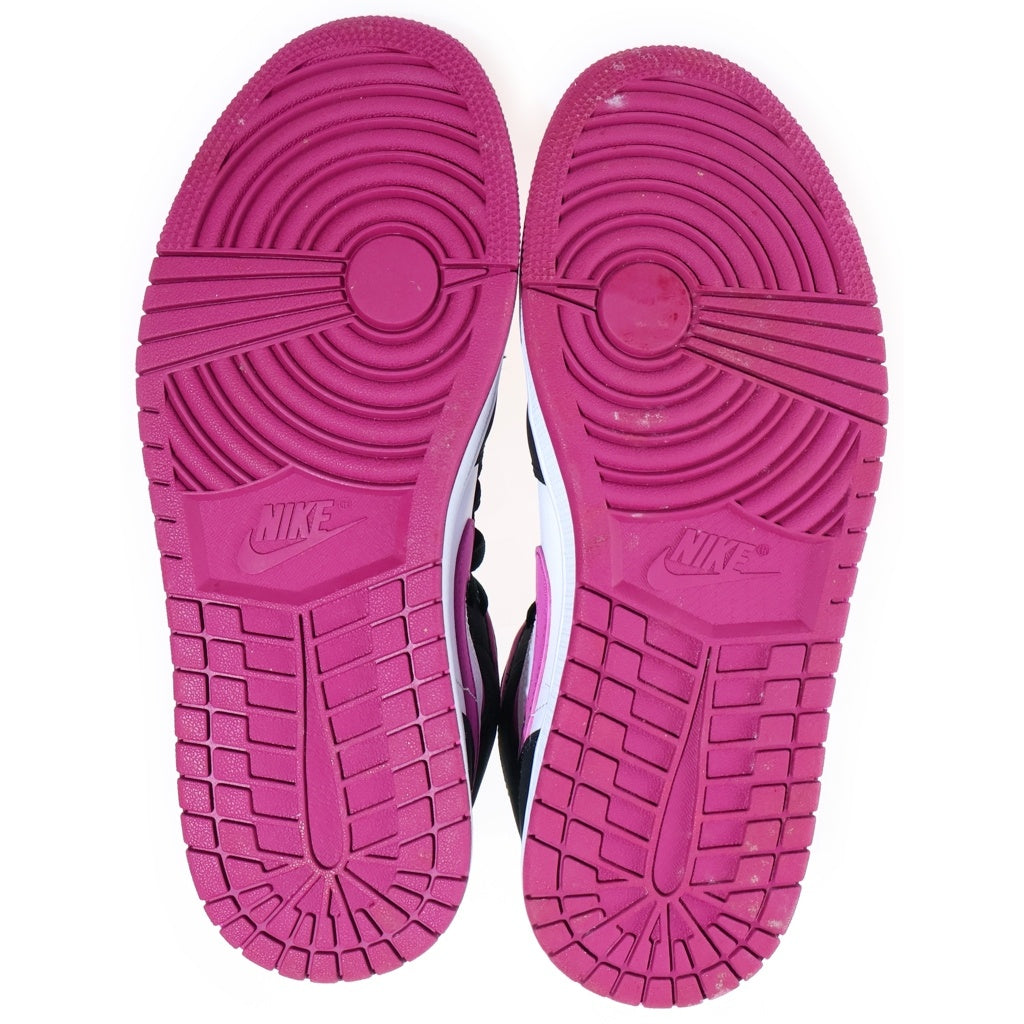 NIKE(ナイキ) WMNS AIR JORDAN 1 MID MAGENTA ウィメンズ エアジョーダン1 マゼンタ ローカットスニーカー ホワイト/ブラック/ピンク US9/27cm BQ6472-005 レディース