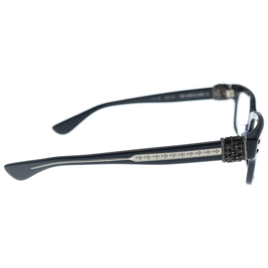 CHROME HEARTS(クロムハーツ) HEY JACK U LATE-A セメタリークロス装飾テンプル ウェリントンサングラス アイウェア 眼鏡 ブラック