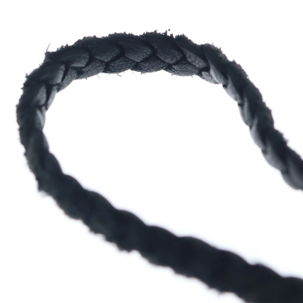 CHROME HEARTS(クロムハーツ) LEATHER BRAID スクロールレザーブレード ネックレス シルバー/ブラック