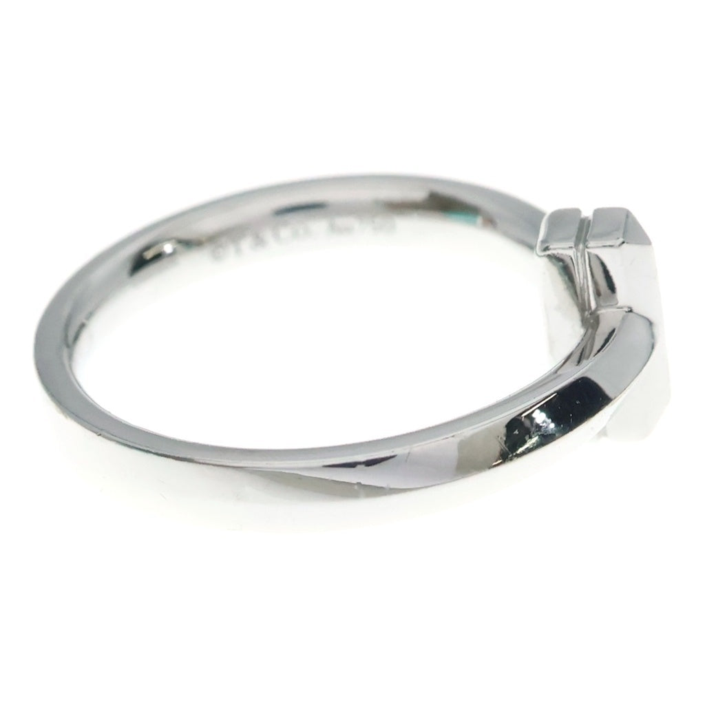 TIFFANY & Co.(ティファニー) Tワイヤーダイヤリング Au750 K18 ホワイトゴールド ダイヤモンド レディース