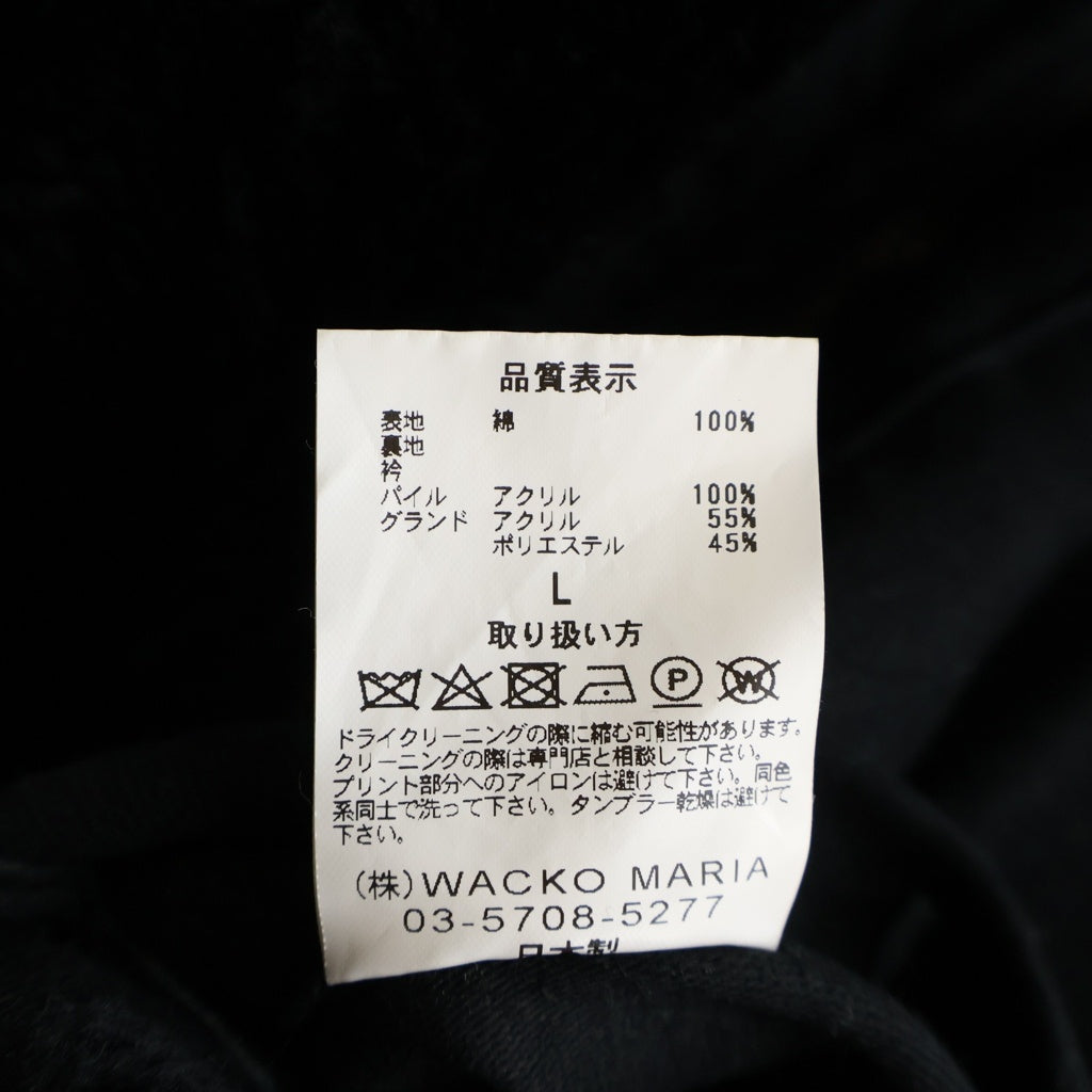WACKO MARIA(ワコマリア) 22AW N-1 DECK JACKET ロゴプリント デッキジャケット ブラック 22FW-WMO-ML20