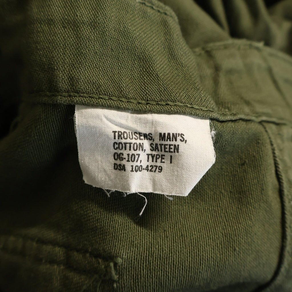 NO BRAND(ノーブランド) 60S VINTAGE US ARMY TYPE 1 ヴィンテージ アメリカ軍 ミリタリー ベイカーパンツ カーキ 8405-082-6618