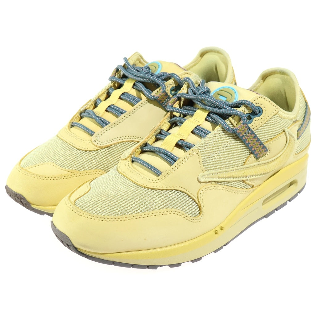 NIKE(ナイキ) ×TRAVIS SCOTT AIR MAX 1 CACT.US GOLD トラヴィススコット エアマックス1 カクタスゴールド ローカットスニーカー イエロー US9.5/27.5cm DO9392-700