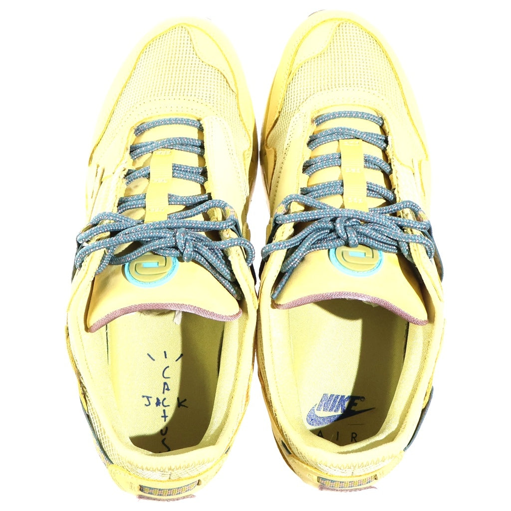 NIKE(ナイキ) ×TRAVIS SCOTT AIR MAX 1 CACT.US GOLD トラヴィススコット エアマックス1 カクタスゴールド ローカットスニーカー イエロー US9.5/27.5cm DO9392-700