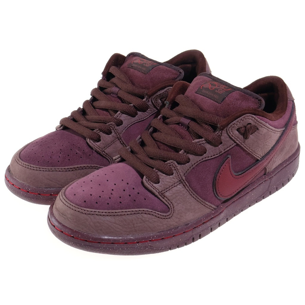 NIKE SB(ナイキエスビー) DUNK LOW PRM CITY OF LOVE ダンク プレミアム シティ オブ ラブ ローカットスニーカー ブラウン US9.5/27.5cm FN0619-600