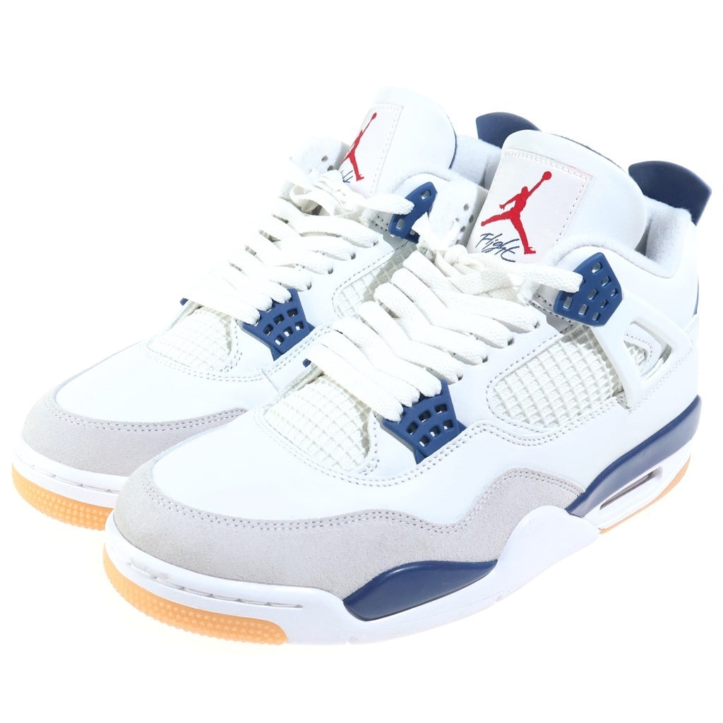 NIKE SB(ナイキエスビー) AIR JORDAN 4 RETRO SP エアジョーダン4 レトロ ローカットスニーカー ホワイト/ブルー US9.5/27.5cm DR5415-100