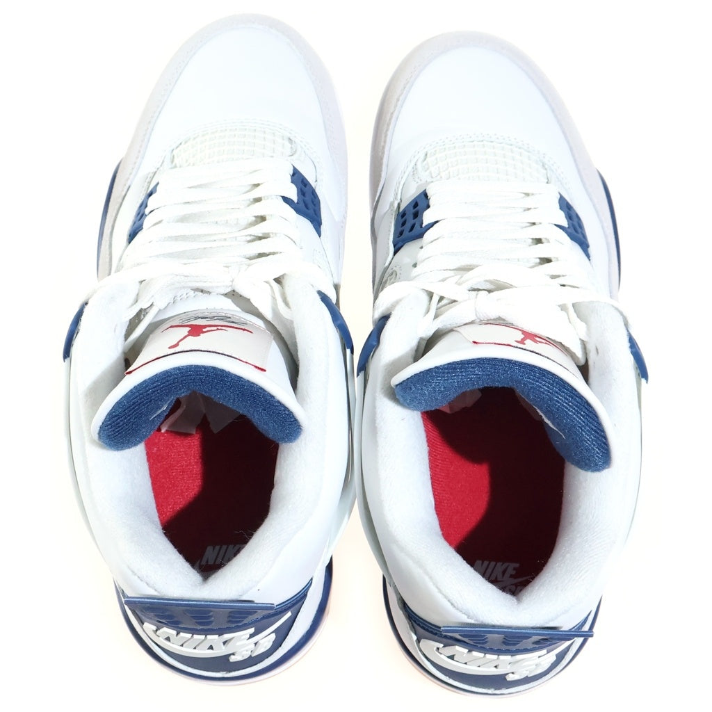 NIKE SB(ナイキエスビー) AIR JORDAN 4 RETRO SP エアジョーダン4 レトロ ローカットスニーカー ホワイト/ブルー US9.5/27.5cm DR5415-100