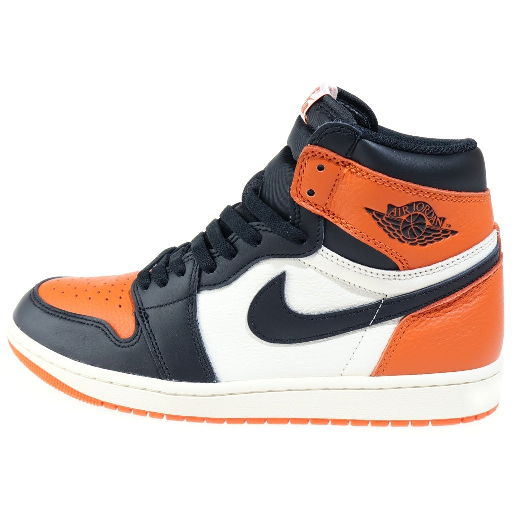 NIKE(ナイキ) AIR JORDAN 1 RETRO HIGH OG SHATTERED BACKBOARD DZ5485-008 エアジョーダン1 レトロ シャッタードバックボード ハイカットスニーカー オレンジ/ブラック US9.5/27.5cm
