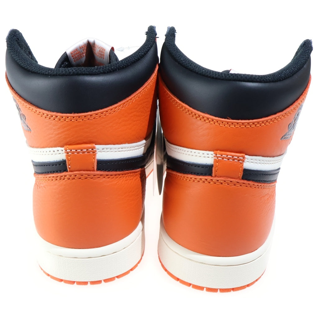NIKE(ナイキ) AIR JORDAN 1 RETRO HIGH OG SHATTERED BACKBOARD DZ5485-008 エアジョーダン1 レトロ シャッタードバックボード ハイカットスニーカー オレンジ/ブラック US9.5/27.5cm