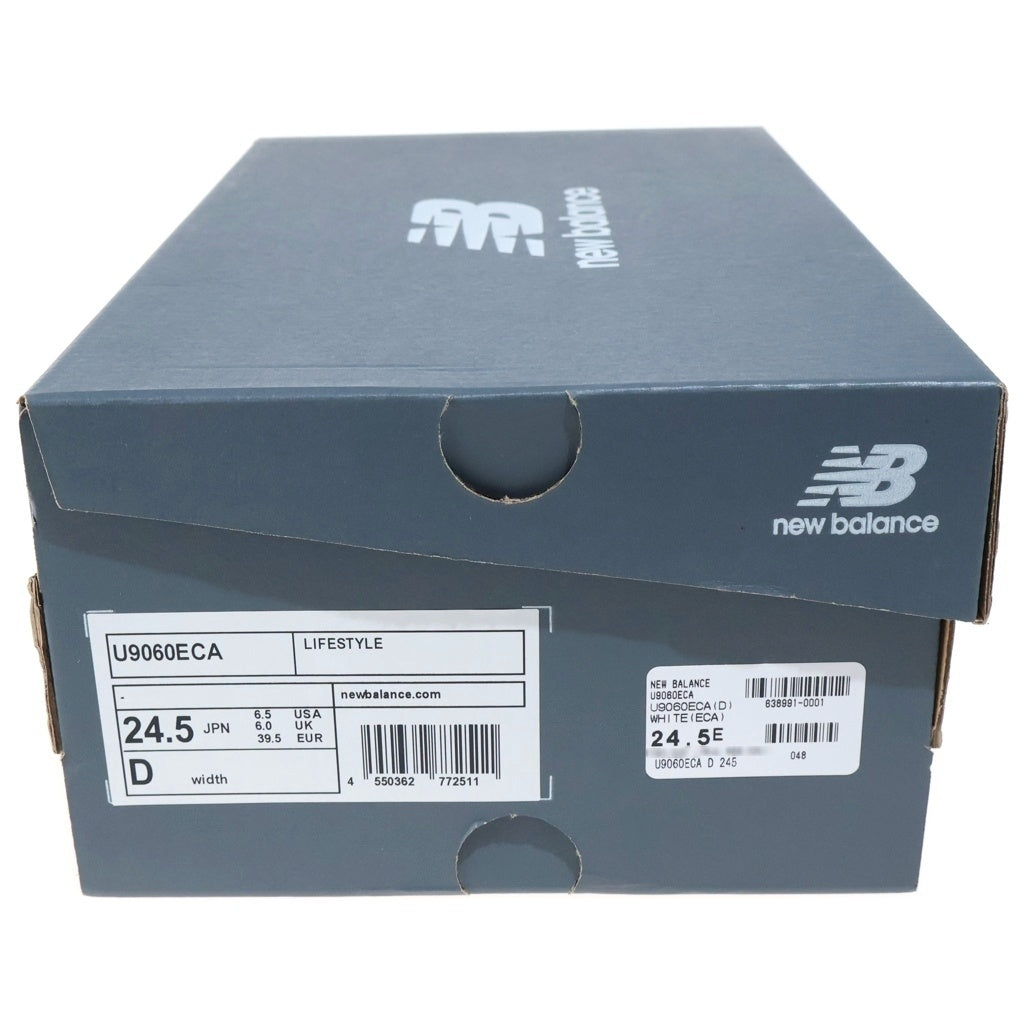 New Balance(ニューバランス) U9060ECA メッシュ ローカットスニーカー ホワイト/ベージュ US6.5/24.5cm レディース