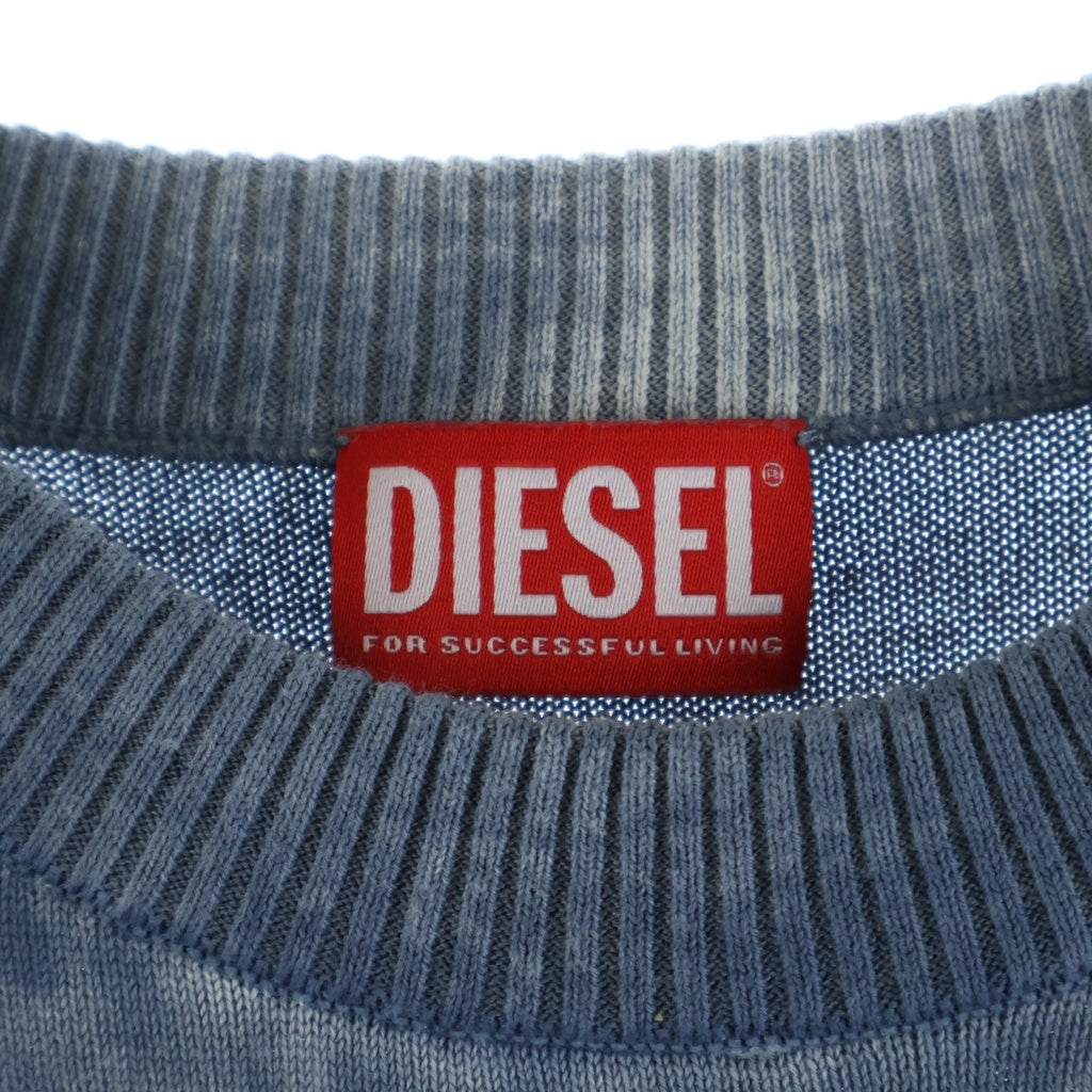 DIESEL(ディーゼル) K-LARENCE-B 長袖クルーネック ニット セーター ブルー A11187