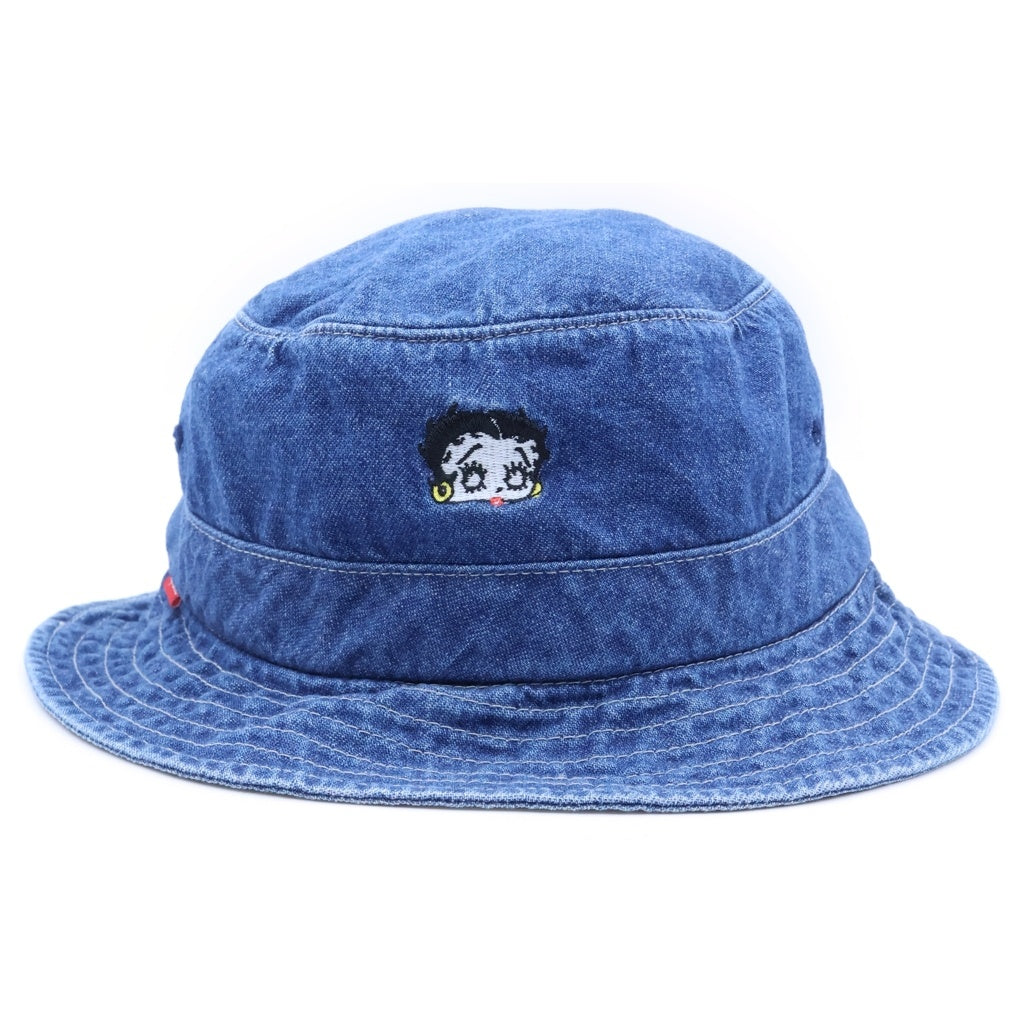 SUPREME(シュプリーム) 16SS Betty Boop Denim Crusher ベティ ブープ デニムクラッシャー キャップ バケットハット インディゴ