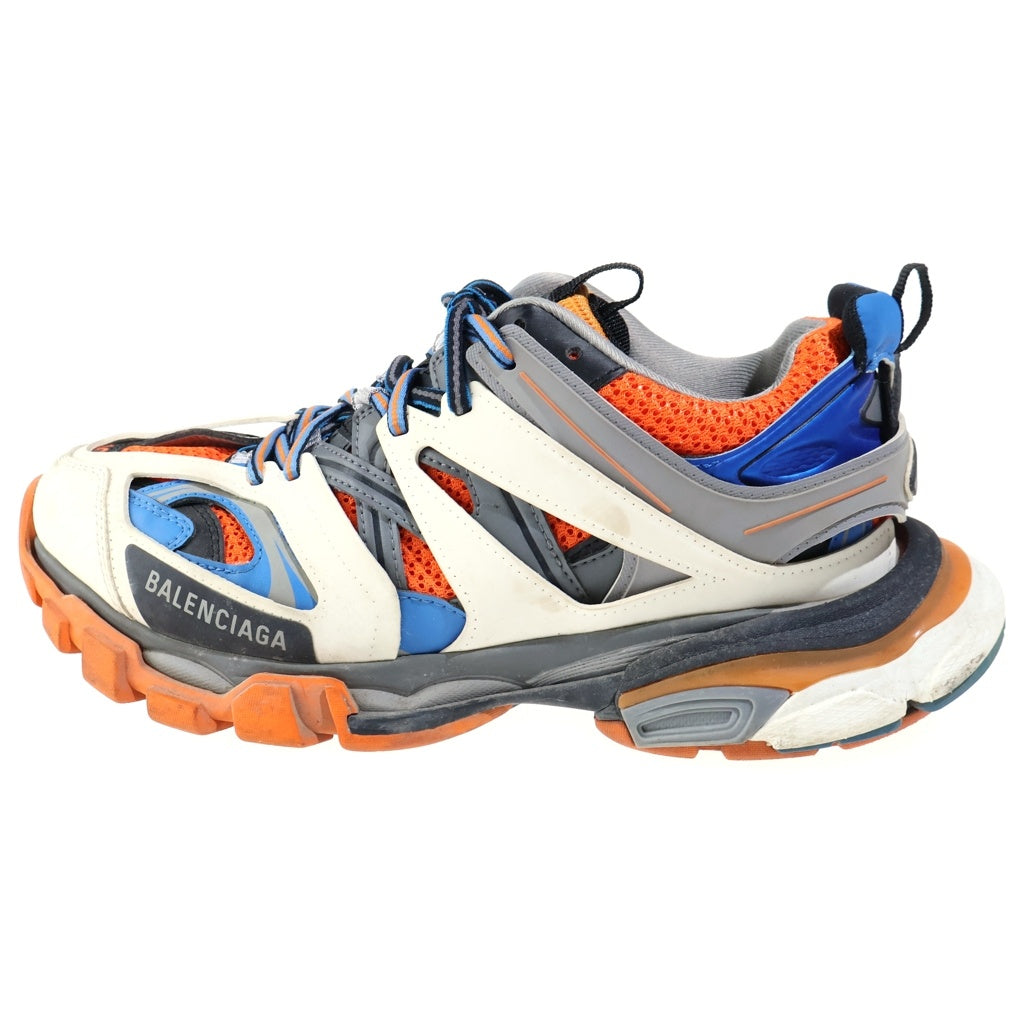 BALENCIAGA(バレンシアガ) トラックトレーナー ローカットスニーカー ホワイト×ブルー×オレンジ 542023