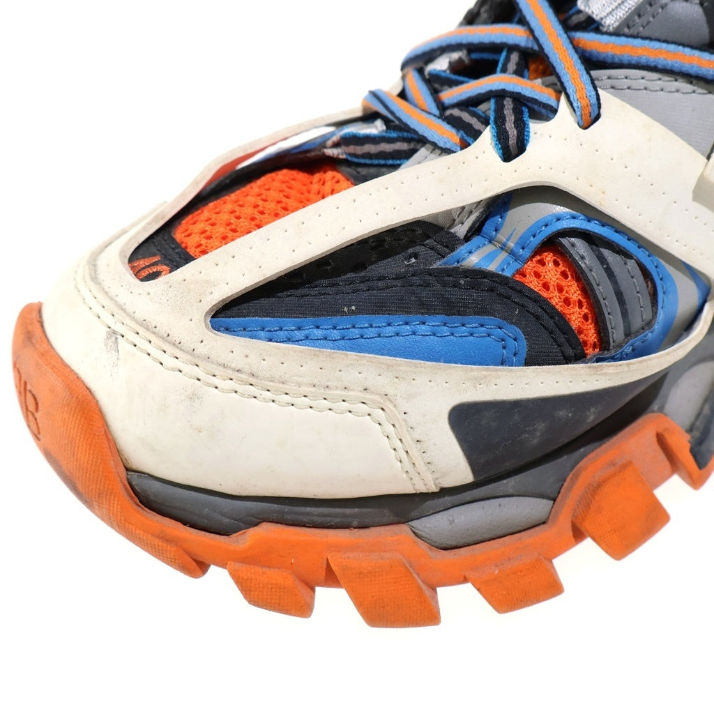 BALENCIAGA(バレンシアガ) トラックトレーナー ローカットスニーカー ホワイト×ブルー×オレンジ 542023