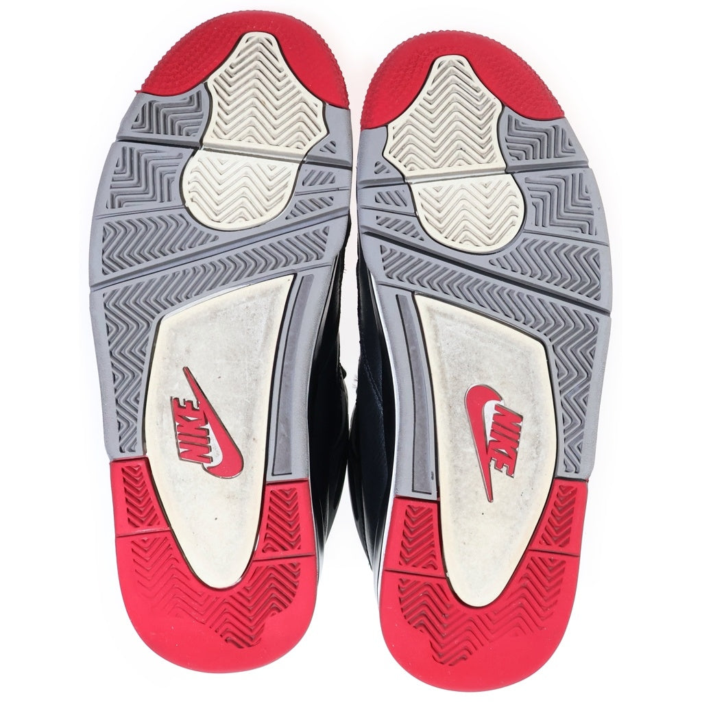 NIKE(ナイキ) AIR JORDAN4 RETRO BRED REIMAGINED エアジョーダン4 レトロ ブレッド リイマジンド ハイカットスニーカー ブラック US9/27cm FV5029-006