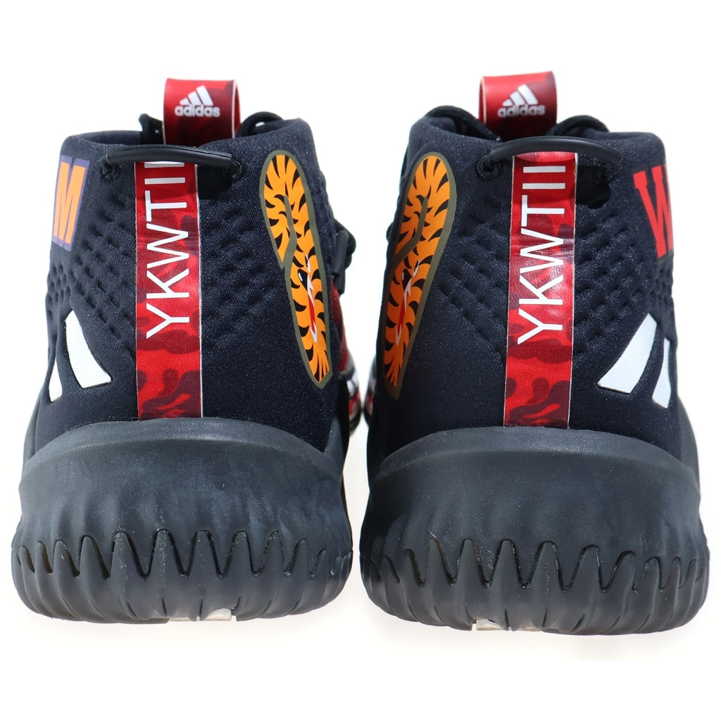 adidas(アディダス) ×A BATHING APE DAME 4 アベイシングエイプ デイム4 ミドルカットスニーカーシューズ レッド US10.5/28.5cm AP9976