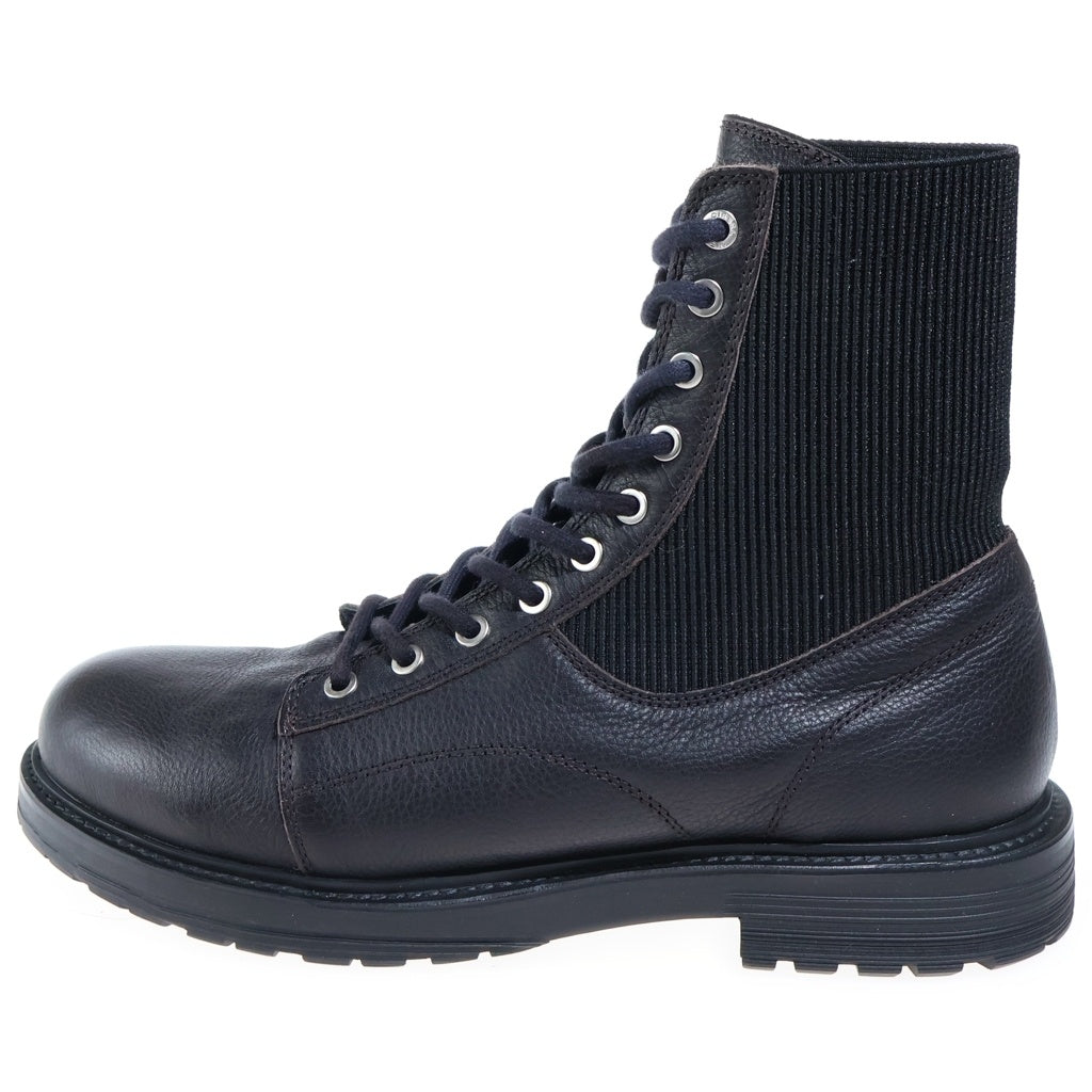DIESEL(ディーゼル) D-ALABHAMA EC アラブハマ レザー ハイカットブーツ ブラック Y02886
