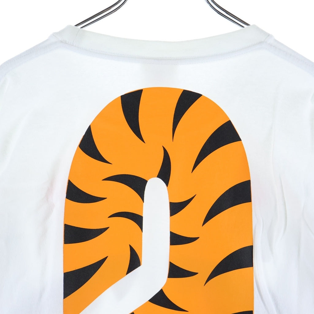 A BATHING APE(アベイシングエイプ) Shark L/S Tee シャークプリント 長袖Tシャツ ロンT ホワイト 1E23114907