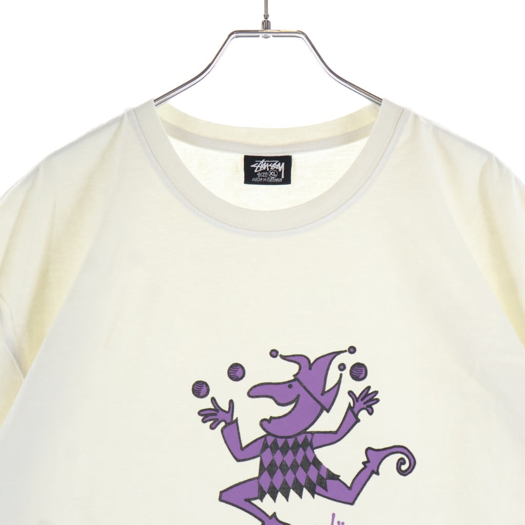 STUSSY(ステューシー) 21AW Juggler Pig Dyed Tee ジャグラー ピッグ ダイ 半袖Tシャツ ホワイト 21F1904722
