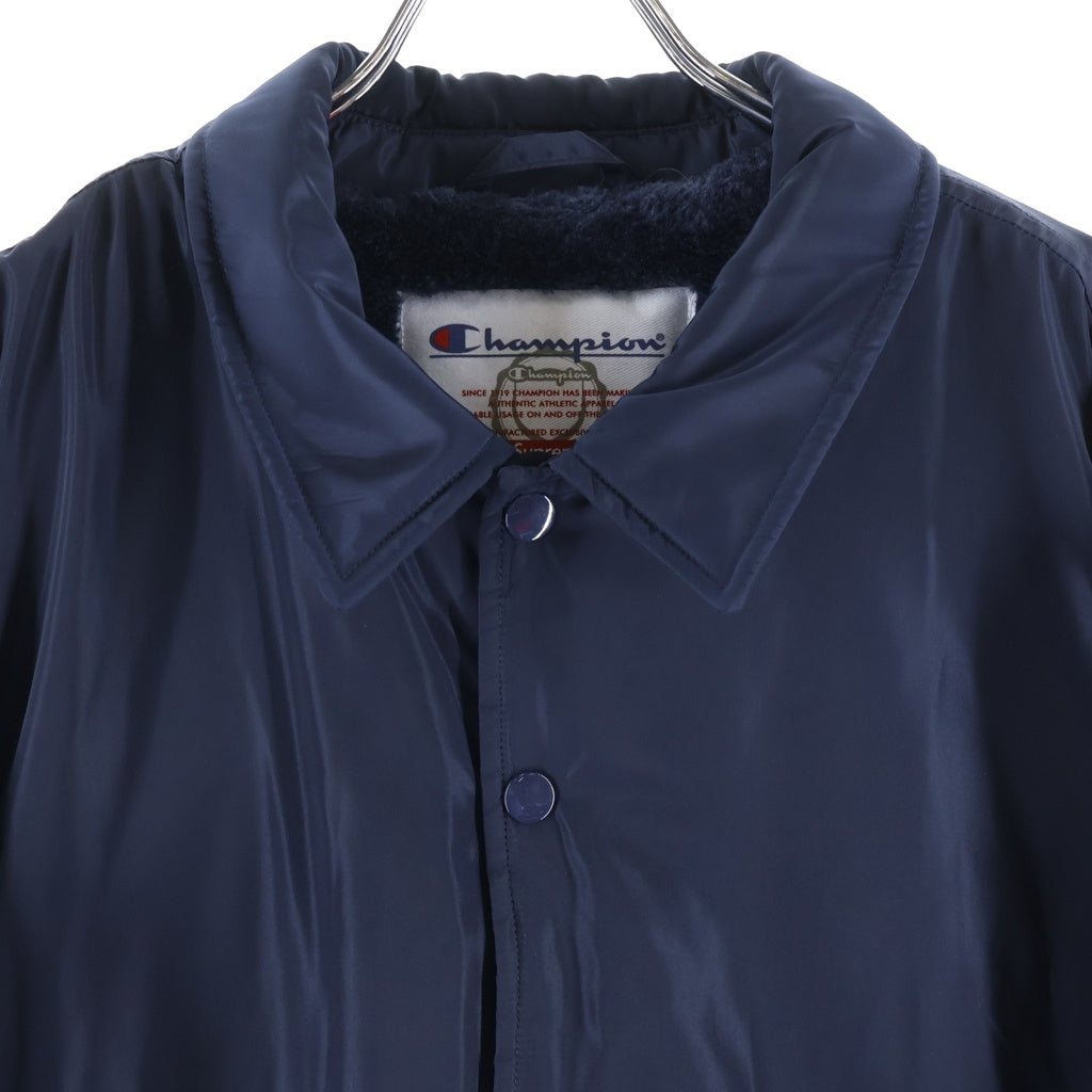 SUPREME(シュプリーム) 18AW ×Champion Label Coaches Jacket チャンピオン ラベル 裏地ボア コーチジャケット ネイビー